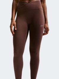 Nike Df One High Rise Women Training Tight Lt Chocolate