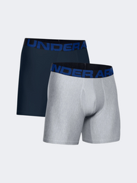 Under Armour Tech 6In 2 Pack Men Training Underwear Academy/Mod Grey