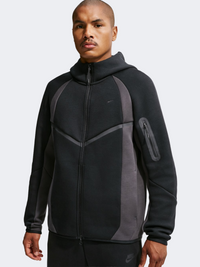 Nike Tech Color Block Fleece Pro Windrunner Men Lifestyle Hoody Black/Anthracite