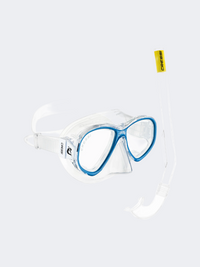 Cressi Perla + Mini Island Combo Kids Swimming Set Clear/Blue