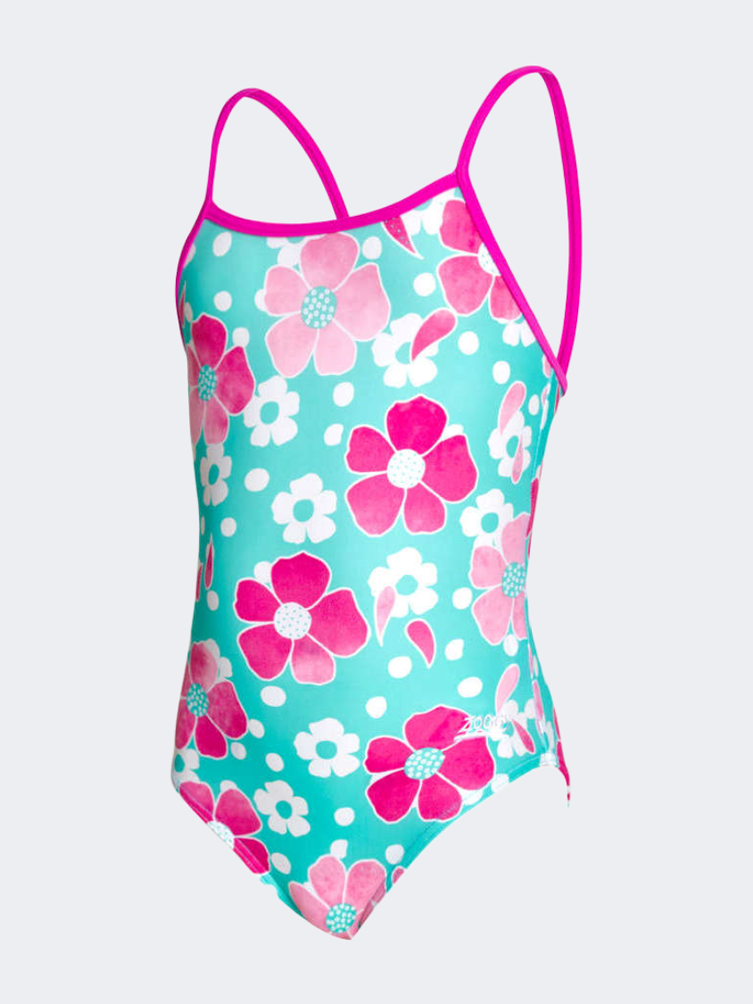 Costume Da Bagno Zoggs Petal Magic Classicback Per Bambina – Stampa Floreale, Resistente Al Cloro, Asciugatura Rapida, Taglie 1-6 Anni