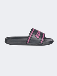 Lotto Midway Iv Slide Women Lifestyle Slippers Ebony/Pink