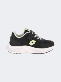 Lotto Run 90 Amf Ps-Boys Running Shoes Black/White/Yellow