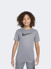 Nike Trophy 23 Boys Training T-Shirt Smoke Grey