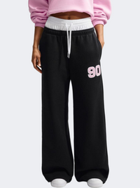 Nike Studio Fleece Mid Rise Wide Leg Women Lifestyle Pant Black