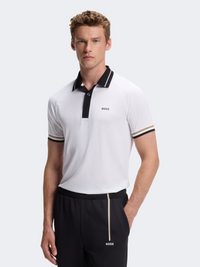 Hugo Boss Active Men Tennis Polo Short Sleeve White