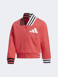 Adidas Baseball Little-Girls Training Hoody Pink