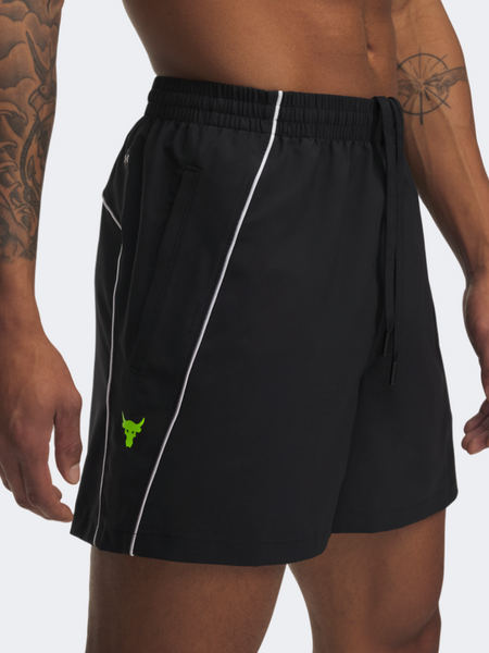 Under Armour Project Rock Men Training Short Black/White/Green