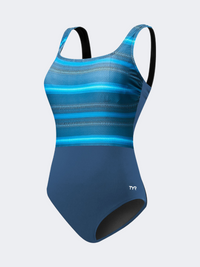Tyr Tramanto Scoop Neck Controlfit Women Swim Monokini Storm