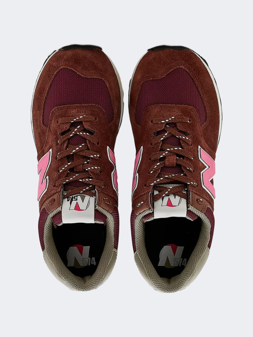 New Balance 574 Men Lifestyle Shoes Barrel Brown/Pink