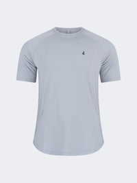 Oil And Gaz Comfortable Men Training T-Shirt R-Neck Grey