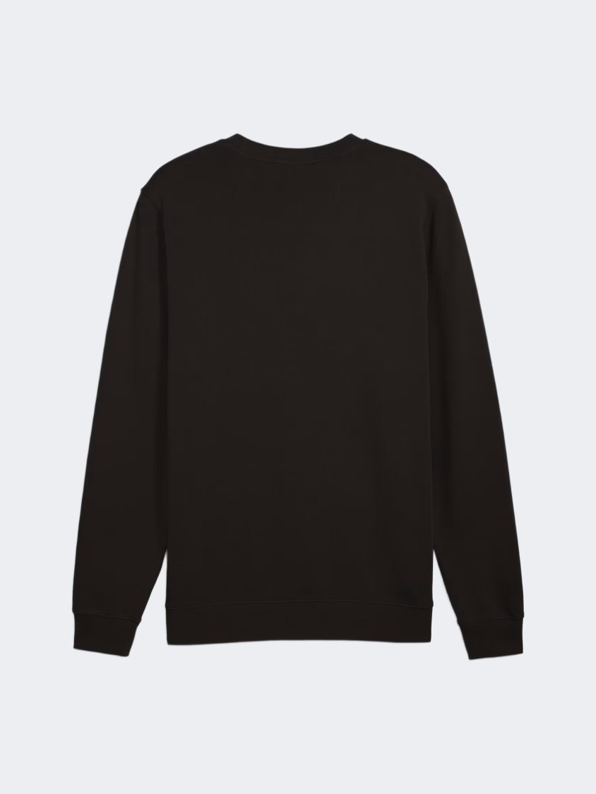 Puma Essential Elevated Crew Men Lifestyle Sweatshirt Black