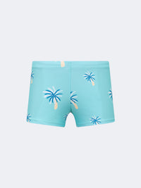 Oil And Gaz Stretchy Kids-Boys Beach Swim Short Green