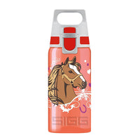 Sigg Kids Outdoor Water Bottle Viva One Horses 0.5 L Red