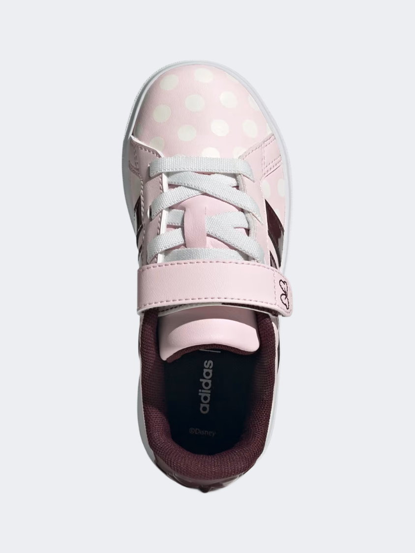 Adidas Disney Minnie Mouse Grand Court Ps-Girls Sportswear Shoes Pink/Ruby/White