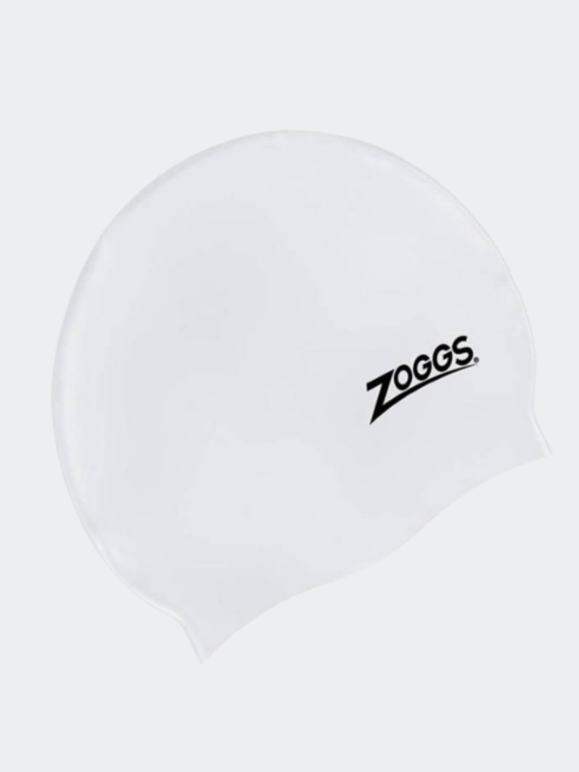 Zoggs Pline Unisex Swim Cap White