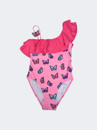 Stamion Butterflies Girls Beach Monokikni Pink