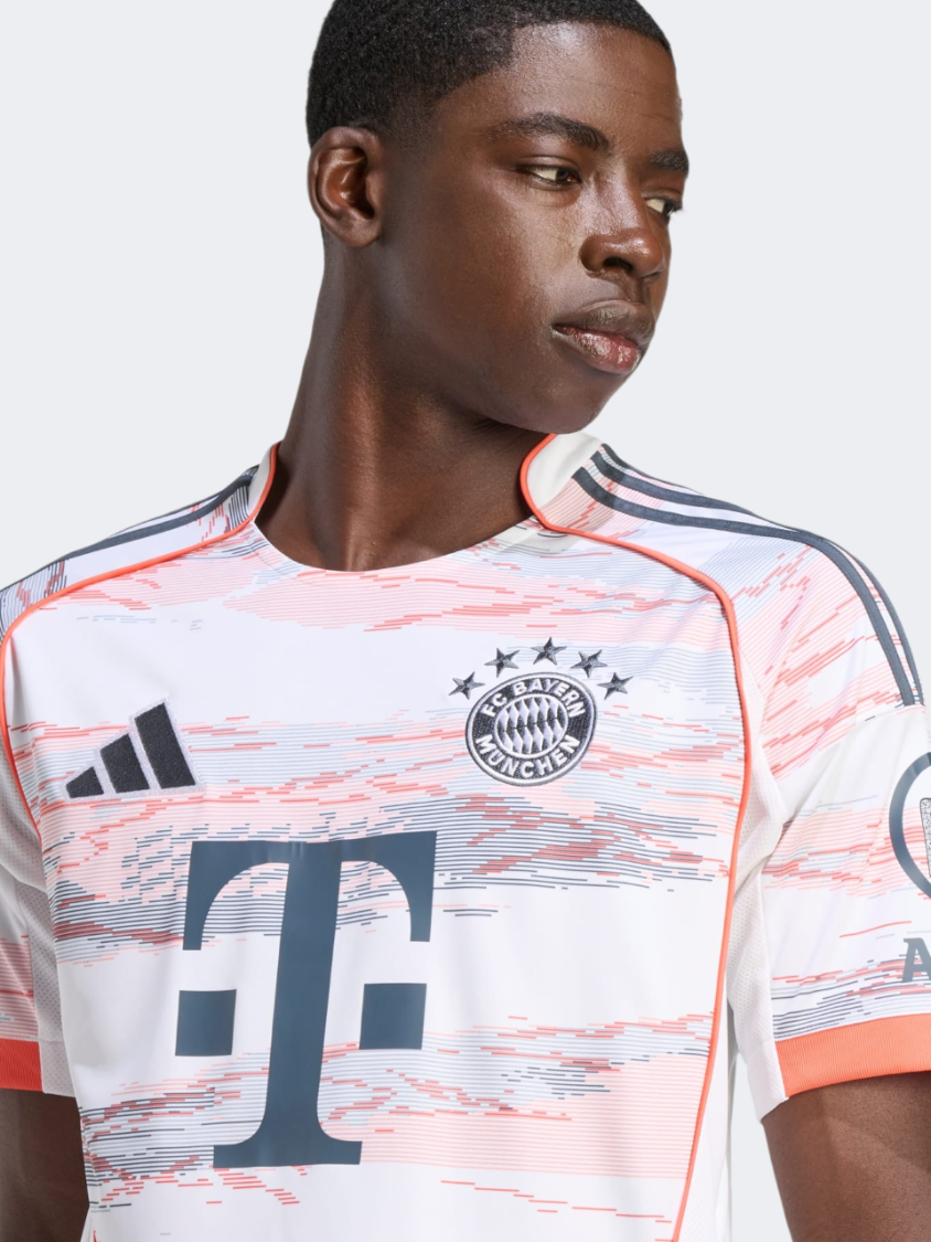 Adidas Fc Bayern 25/26 Away Jersey Men Football T-Shirt White
