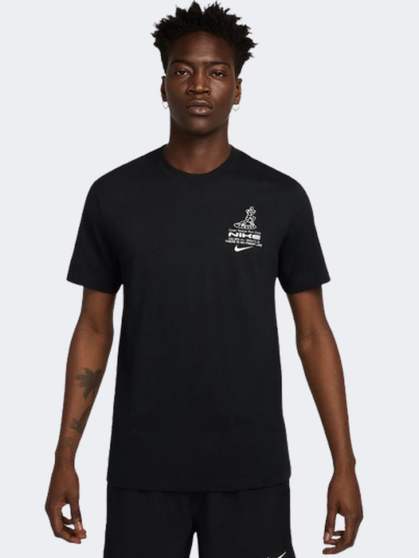 Nike I Believe Men Running T-Shirt Black/White