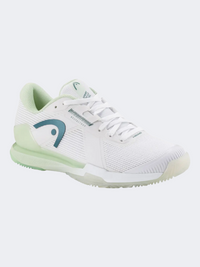 Head Sprint Pro 4 Women Padel Shoes White/Light Green