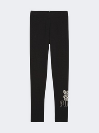 Puma Essential Plus Tropicat Girls Lifestyle Tight Black