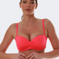 Bluepoint Solids Women Beach Bra Coral