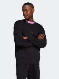 Adidas All Szn French Terry Crew Men Sportswear Sweatshirt Black