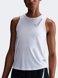 Nike One Swoosh Women Running Tank White