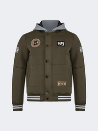 Top Ten Classic Men Lifestyle Varsity Jacket Olive