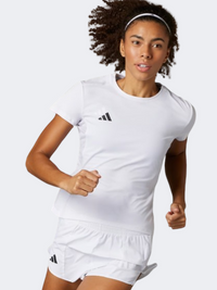 Adidas Adizero Essentials Women Running T-Shirt White