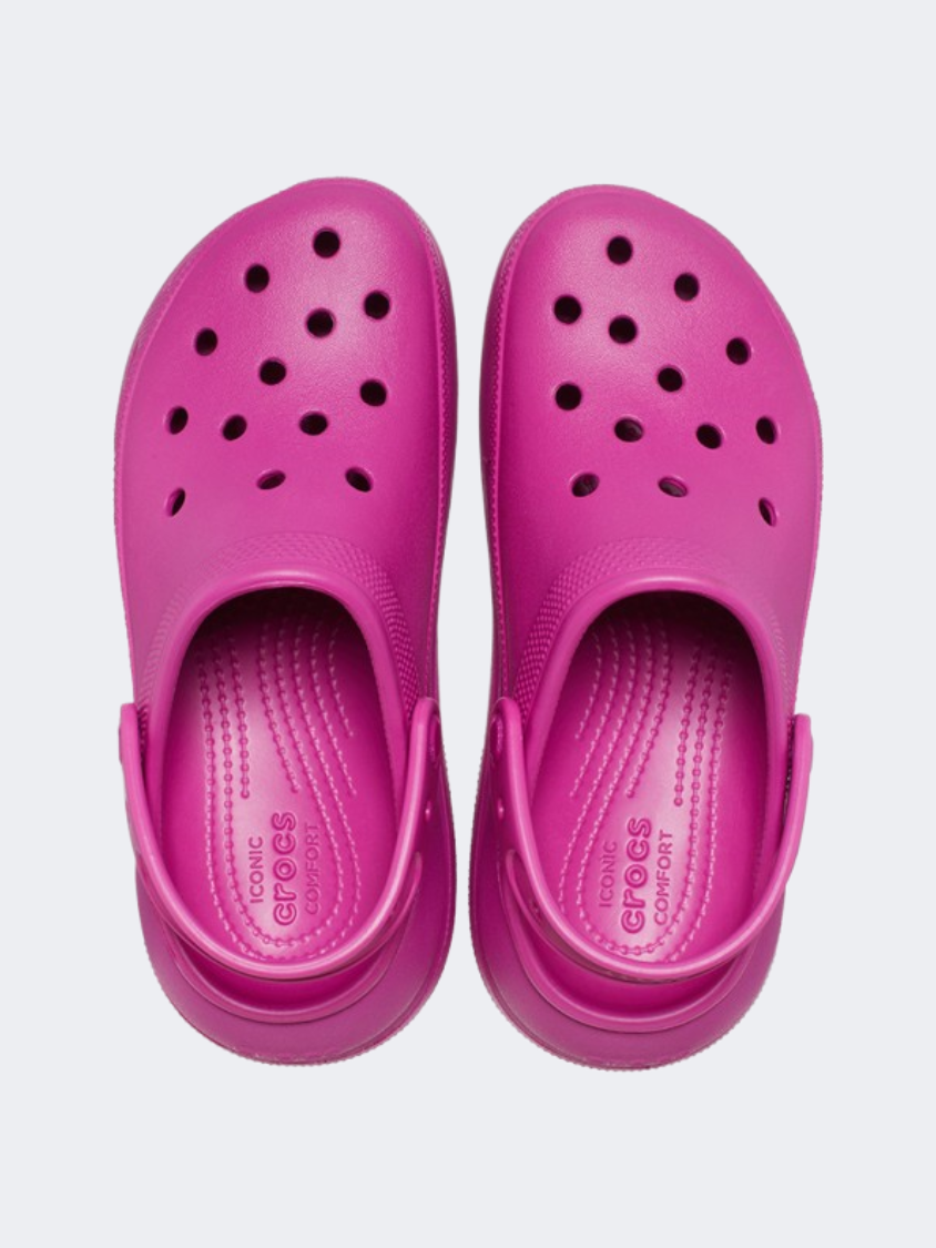 Crocs Classic Crush Unisex Lifestyle Slippers Fuchsia Fun