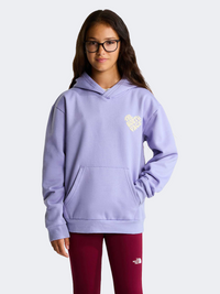 The North Face Brand Proud Relaxed Graphic Girls Lifestyle Hoody Pale Plum