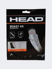 Head Boast 65 Nylon Badminton Racquet 10M Unisex Badmn Strings Black