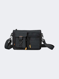 Erke Shoulder Messenger Unisex Lifestyle Bag Black