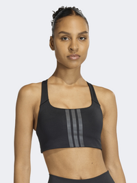 Adidas Optime 3-Stripes Medium Support Women Training Bra Black