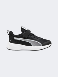 Puma Flyer 3 Ac Plus Ps Boys Running Sneakers Black /White