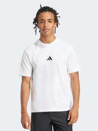 Adidas Essentials Small Logo Men Sportswear T-Shirt White/Black