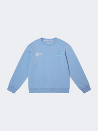 Erke Kids-Boys Lifestyle Crew Plain Dusty Blue