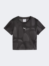 Puma Dare To AOP Baby Women Lifestyle T-Shirt Black