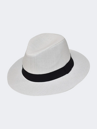 Stamion Fedora With Ribbon &#206;œen Men Beach Hat White