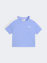 Puma T7 Girls Lifestyle T-Shirt Intense Lavender