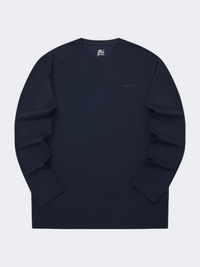 Erke Men Training Round Neck Plain Regular Fit Obsidian Blue