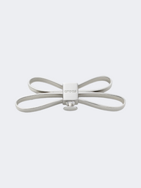 Crocs Mega Silver 3D Bow Unisex Lifestyle Jibbitz Charms Multicolor