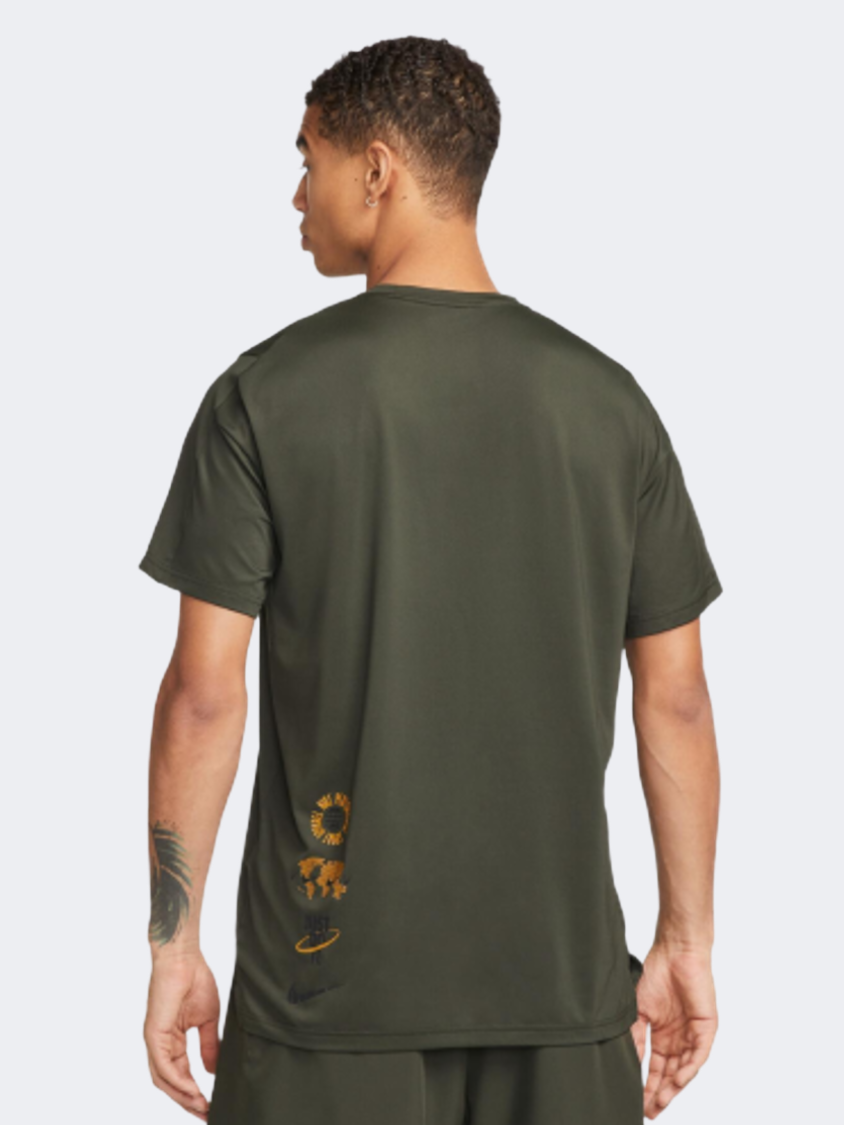 Nike Hpr Dry Gfx Men Training T-Shirt Sequoia/Black