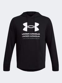 Under Armour Rival Terry Graphic Men Lifestyle Hoody Black/White