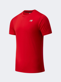 New Balance Core Run Men Performance T-Shirt Red Inline
