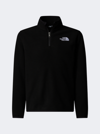 The North Face Glacier 1/4 Zip Boys Hiking Fleece Black