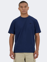 New Balance Athletics Men Lifestyle T-Shirt Navy