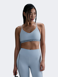 Nike Indy Light-Support Padded Adjustable Women Training Bra Light Armoury Blue