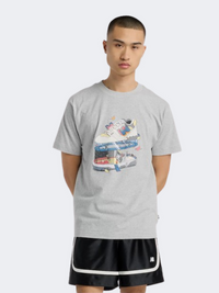 New Balance Fitness Center Men Lifestyle T-Shirt Athletic Grey